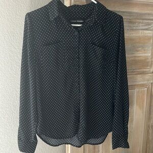 Polka dot button up shirt